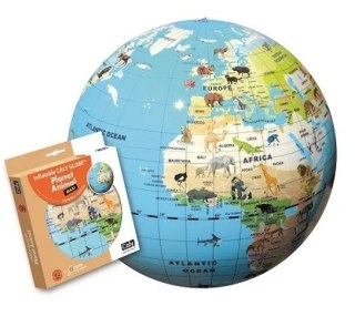 Piłka Globus Caly 42 cm - Planeta zwierząt MG DYSTRYBUCJA
