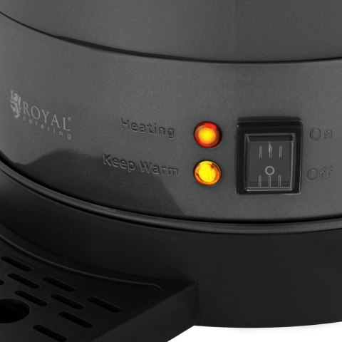 Zaparzacz do kawy herbaty z kranem i tacką ociekową 14 l 1400 W szary Royal Catering