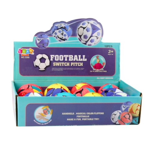 Piłka Zmieniająca Kolor do Rzucania Żonglowania 8cm Kolorowa LEAN TOYS