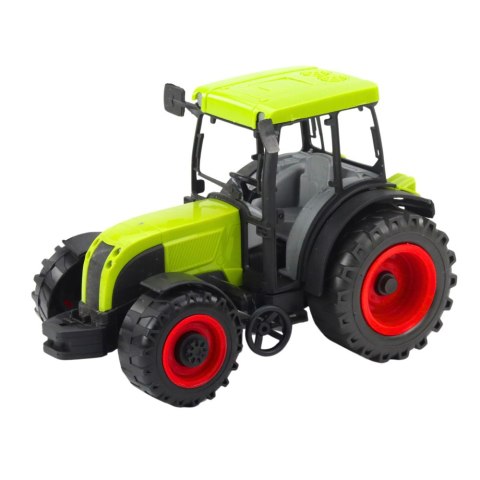 Traktor Rolniczy Farmerski Z Zielono-Żółtą Przyczepą Zielony 50cm LEAN Toys