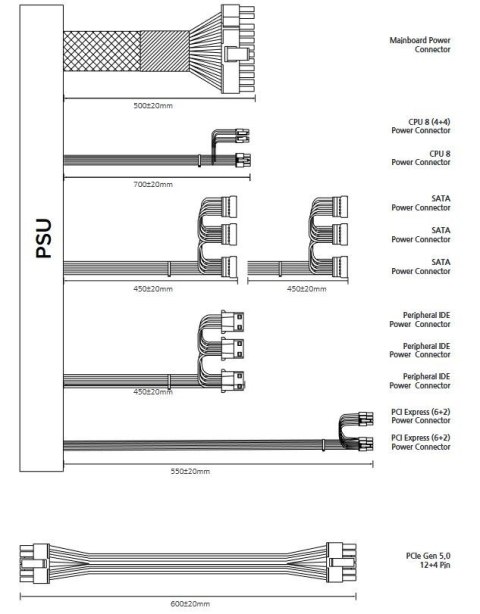 Zasilacz GigaMax III 650W 80+ Bronze ATX 3.0 Zalman