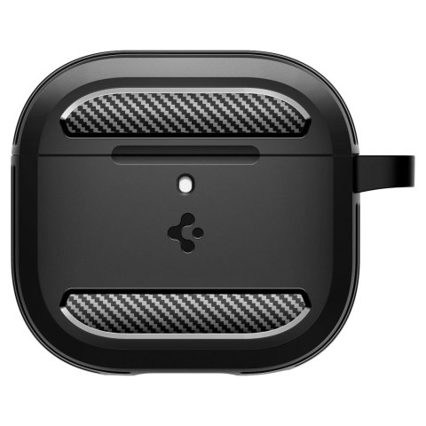 Etui na słuchawki AirPods 4 Rugged Armor- czarne SPIGEN