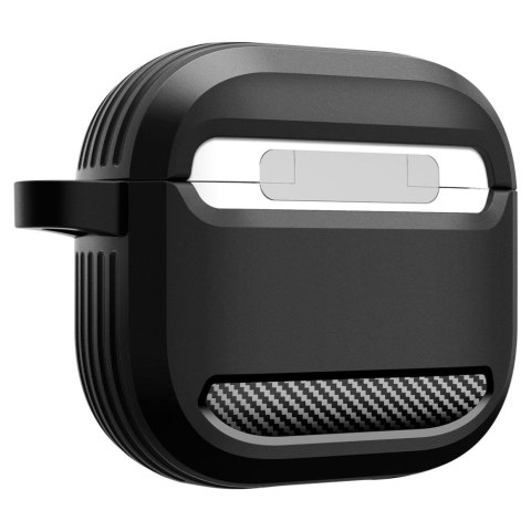 Etui na słuchawki AirPods 4 Rugged Armor- czarne SPIGEN