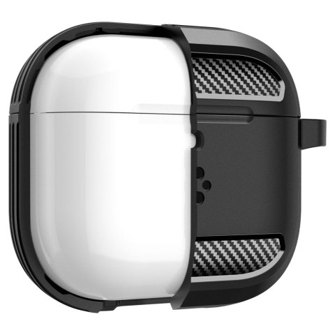 Etui na słuchawki AirPods 4 Rugged Armor- czarne SPIGEN