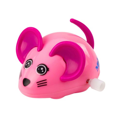 Myszka Nakręcana Jeździ Porusza Ogonkiem 8cm Mix Kolor LEAN TOYS