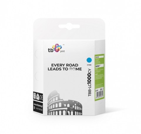 Tusz do Brother LC1000CY TBB-LC1000CY CY 100% nowy TB Print