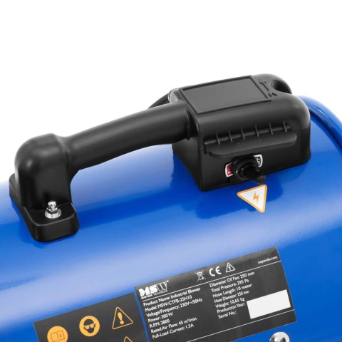 Wentylator dmuchawa przemysłowa budowlana 2700 m3/h śr. 280 mm MSW