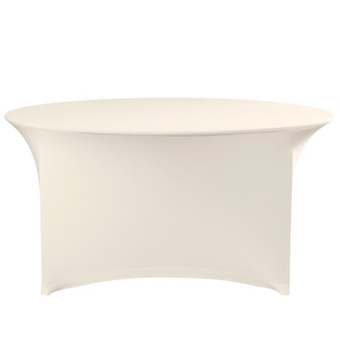 Obrus okrągły bez prasowania śr. 180cm tkanina Jersey kremowy - Hendi 814444 Hendi