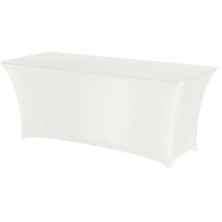 Obrus prostokątny bez prasowania 150x76 cm tkanina Jersey biały - Hendi 814390 Hendi