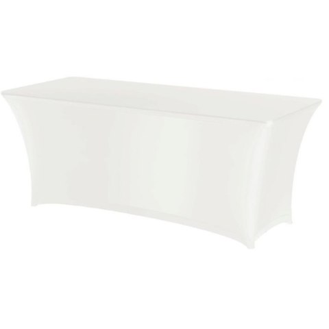 Obrus prostokątny bez prasowania 150x76 cm tkanina Jersey biały - Hendi 814390 Hendi