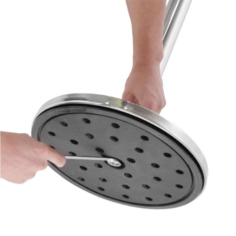 Podstawa do słupka odgradzającego chromowana srebrna śr. 360 mm - Hendi 810484 Hendi