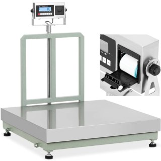 Waga platformowa z drukarką etykiet LCD 100 x 100 cm 600 kg / 50 g Steinberg Systems