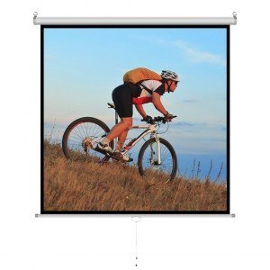 Ekran ręczny półautomat 1:1 118" 213x213cm MS-84 1:1 ART