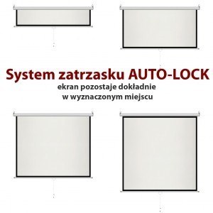 Ekran ręczny półautomat 4:3 84" 170x127cm MS-84 4:3 ART