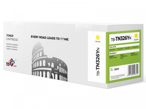 Toner do Brother TN326Y YE 100% nowy TB-TN326YN TB Print