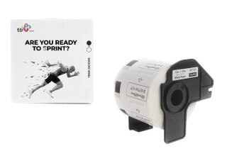 Etykiety TBEB-DK11209 Brother Czarny na Białym 62x29mm800szt TB Print