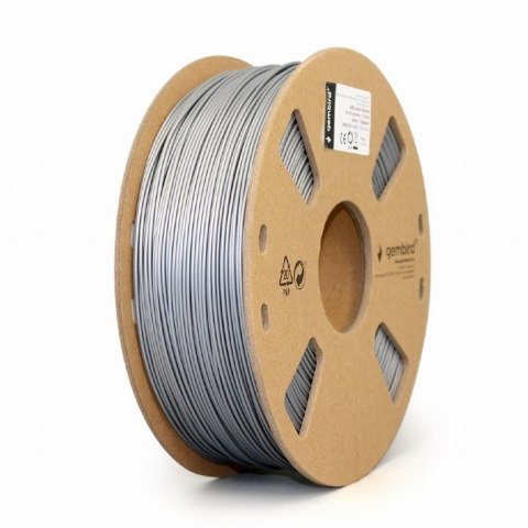 Filament drukarki 3D ABS/1.75mm/srebrny Gembird