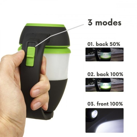 Lampa LED 3w1 latarka kempingowa biurkowa funkcja powerbanku MCE298 Maclean