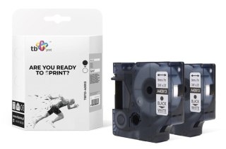 Taśma TBTD-40913 do DYMO Czarny na Białym 9x7mm 2 szt. TB Print