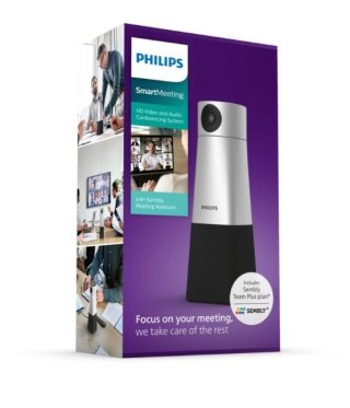 Przenośny mikrofon i kamera 4K, nagrywanie dźwięku 360 stopni Philips