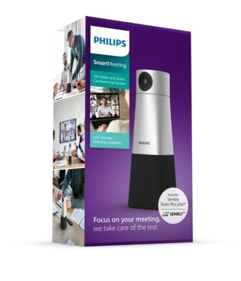 Przenośny mikrofon i kamera 4K, nagrywanie dźwięku 360 stopni Philips