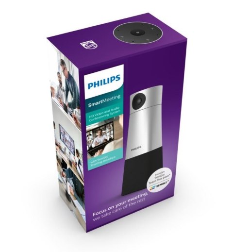 Przenośny mikrofon i kamera 4K, nagrywanie dźwięku 360 stopni Philips