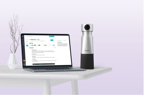 Przenośny mikrofon i kamera 4K, nagrywanie dźwięku 360 stopni Philips