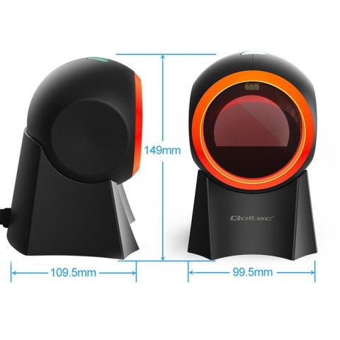 Stacjonarny czytnik kodów kreskowych 1D | 2D Qoltec