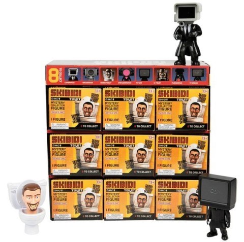 Skibidi Toilet - Display 9 sztuk Tajemnicze figurki Cobi