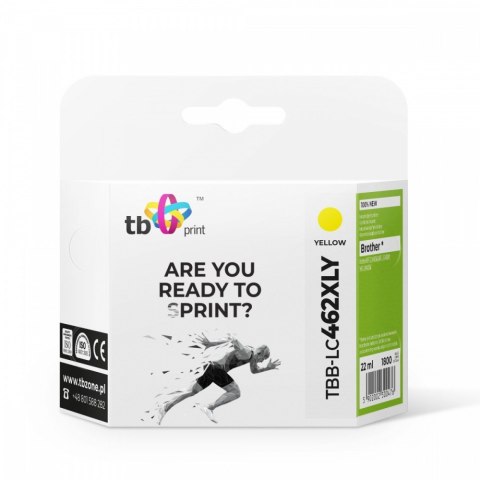 Tusz do Brother MFC-J3540DW TBB-LC462XLY 100% nowy żółty TB Print