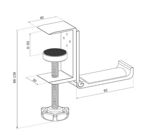 Uchwyt na słuchawki ADS11-171SL Neomounts
