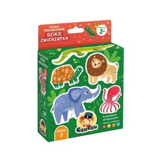 Puzzle progresywne - Dzikie zwierzątka CzuCzu