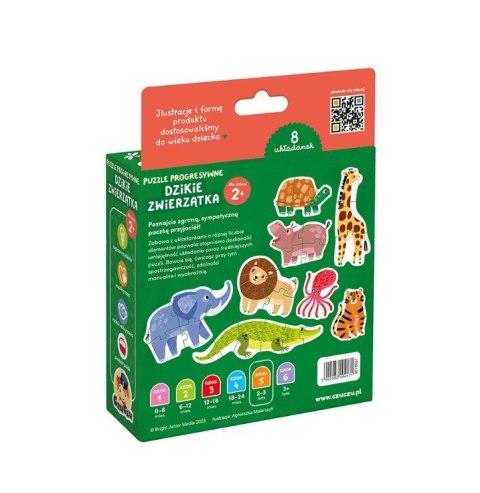 Puzzle progresywne - Dzikie zwierzątka CzuCzu
