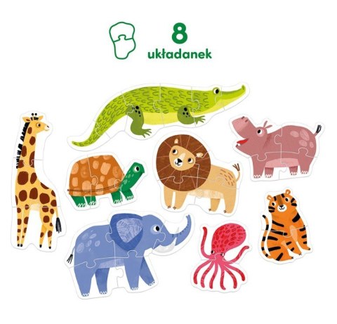 Puzzle progresywne - Dzikie zwierzątka CzuCzu