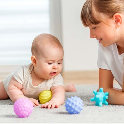 Piłki zabawki sensoryczne korekcyjne zestaw 6 szt Kik Sp. z o. o. Sp. k.