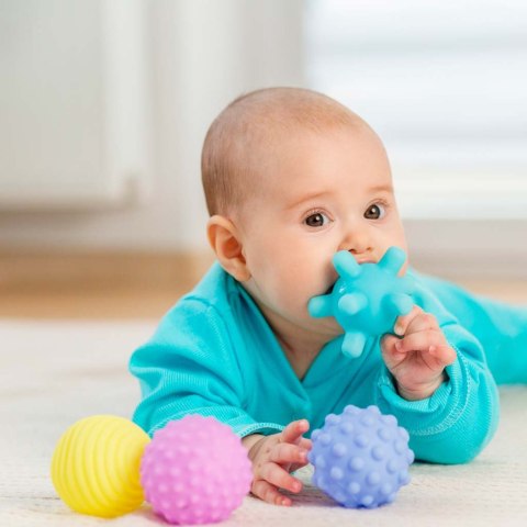 Piłki zabawki sensoryczne korekcyjne zestaw 6 szt Kik Sp. z o. o. Sp. k.