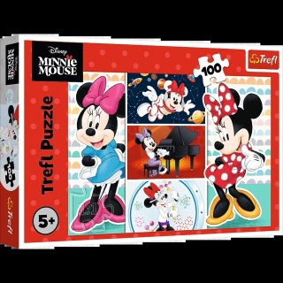 Puzzle - 100 - Zabawna Minnie - Disney - Trefl 16517 Trefl Puzzle
