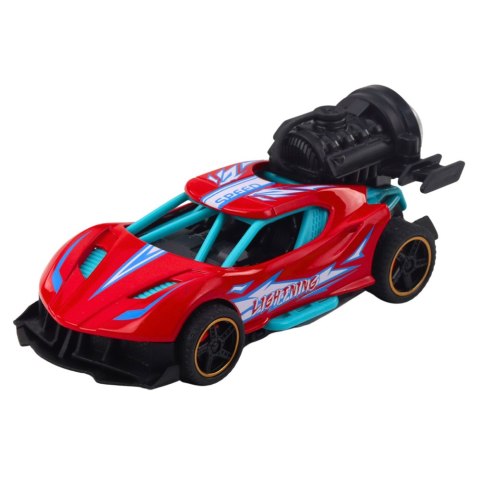 Autko Sportowe Z Napędem Światła Dźwięki Efekt Dymny 1:36 Mix LEAN Toys