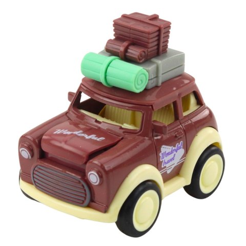 Autko Wycieczkowe Metalowe Podskakująca Maska Napęd Mix LEAN Toys