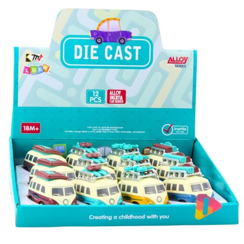 Kamper Turystyczny Z Napędem I Ruchomymi Bagażami Metalowy Mix LEAN TOYS