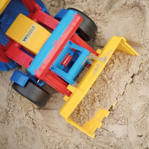 Pojazd Traktor ładowarka Gigant czerwono-żółty Wader