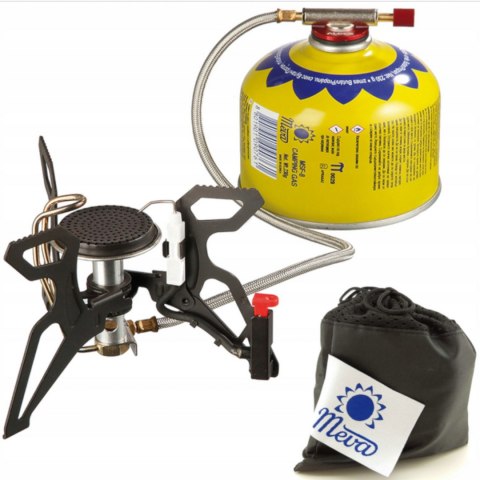 Kuchenka turystyczna z podgrzewaczem gazu i piezozapalnikiem SPIDER PRO 3kW MEVA