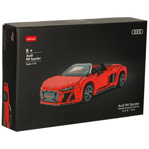 Samochód Rastar 93800 AUDI R8 Spyder 1:14 klocki 1440 el. Kik Sp. z o. o. Sp. k.