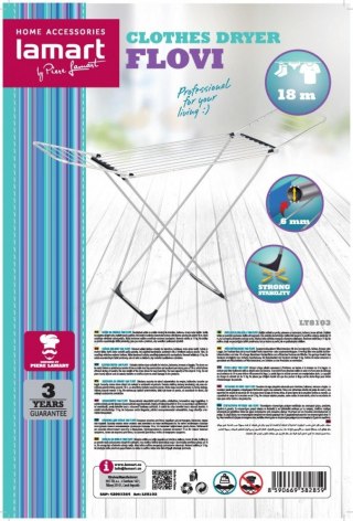 Suszarka uniwersalna FLOVI LT8103 powierzchnia 18 metrów Lamart