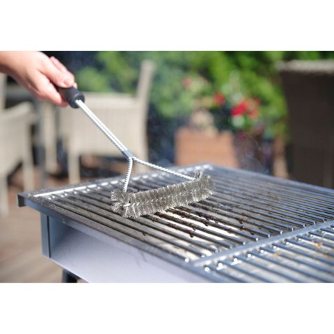 Szczotka druciana do grilla rusztu BBQ ze stali nierdzewnej KSZTAŁT Y 520x170 mm - Hendi 525432 Hendi
