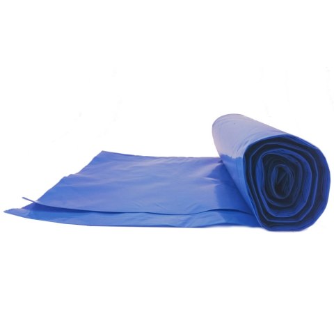 Worki na odpadki śmieci grube 50 mikr. wytrzymałe rolka 25szt. - niebieskie 70L MEVA