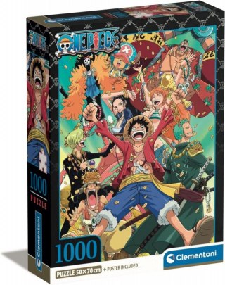 Puzzle 1000 elementów Compact Anime One Piece Clementoni