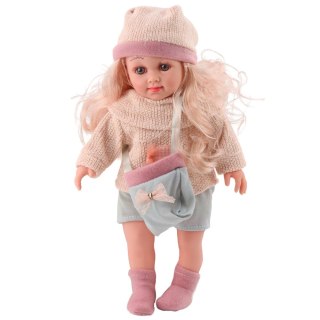 Lalka Sweet Angel W Wełnianym Sweterku Z Grzybkiem Torebka Czapka 36cm LEAN Toys