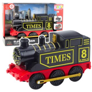 Lokomotywa Elektryczna Klasyczna Retro Światła Dźwięki LEAN Toys