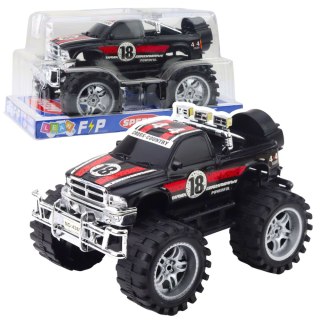 Samochód Terenowy Z Napędem Na Tył Duże Koła Czerwono-Czarny 27cm LEAN Toys